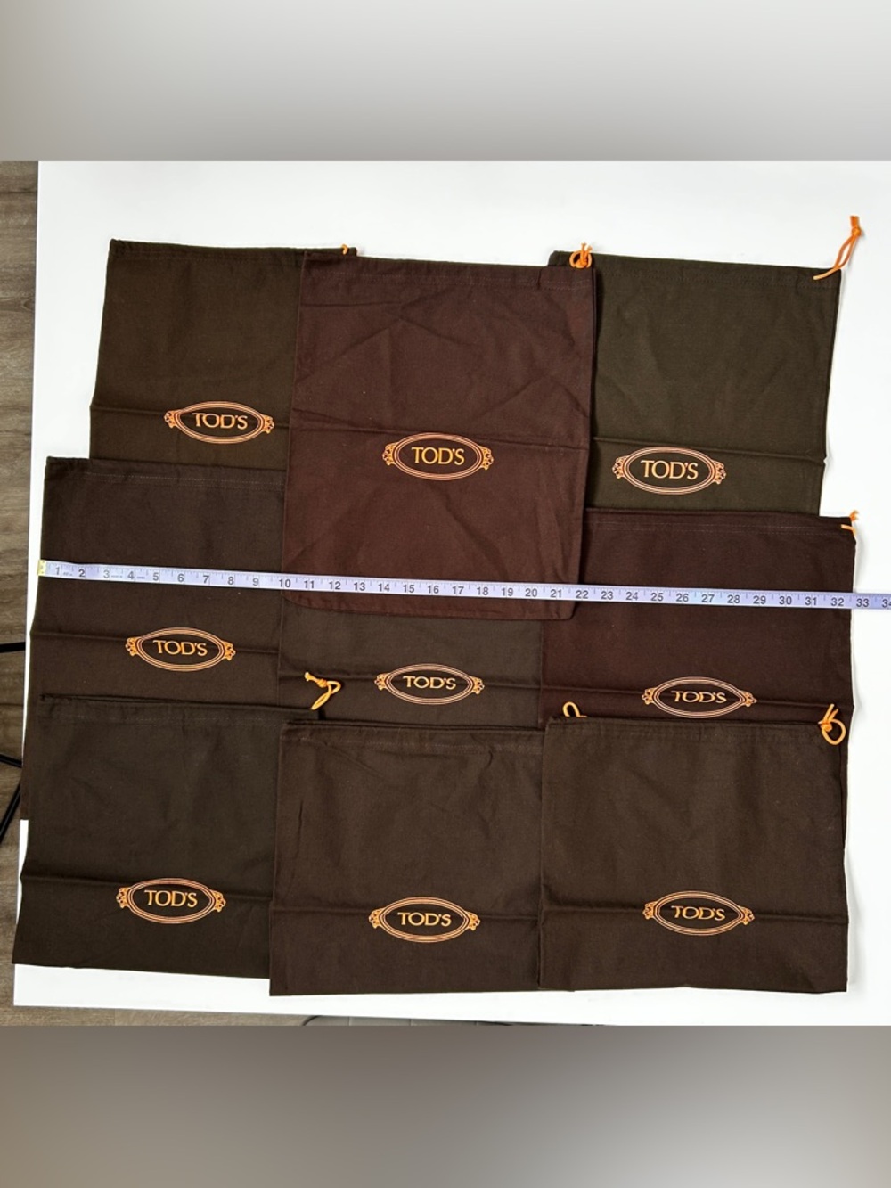 TOD'S Dark Brown Dust Bags (9)